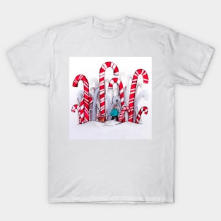 Candy Cane Forest T-Shirt